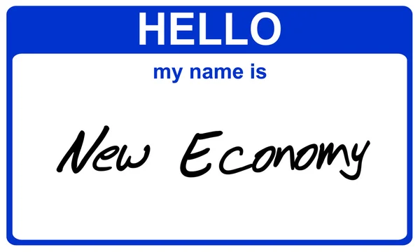 Имя новой экономики — стоковое фото