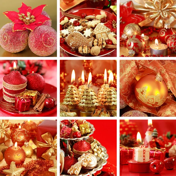 Рождественский коллаж — стоковое изображение Рождественский коллаж Стоковая Картинка