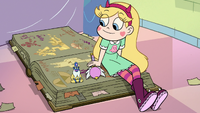 S2E23 Star Butterfly sits down next to Glossaryck